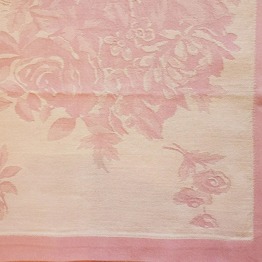 Williams Sonoma Fabric Placemats, set of 2, Pink Roses, Floral